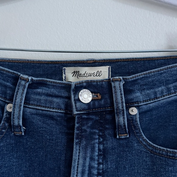 MADEWELL THE PERFECT VINTAGE STRAIGHT JEAN Size 24 Dark Wash Denim Oversized - Picture 4 of 9